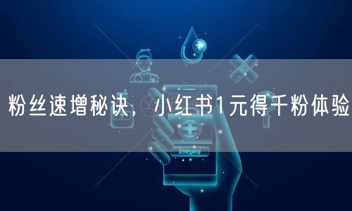 粉丝速增秘诀，小红书1元得千粉体验