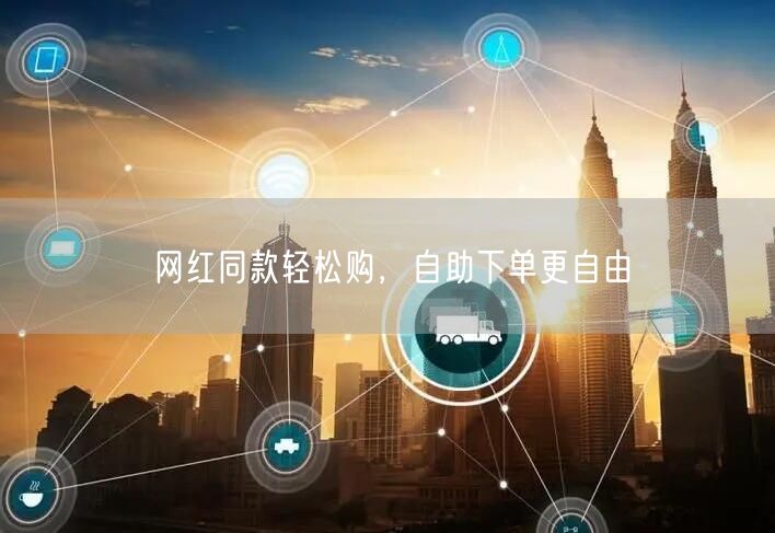 网红同款轻松购，自助下单更自由