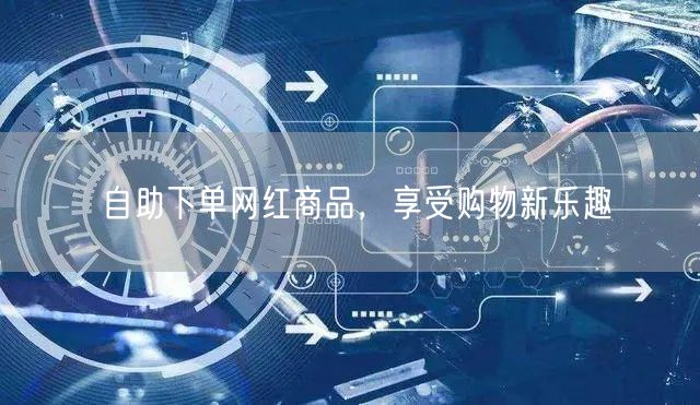 自助下单网红商品，享受购物新乐趣