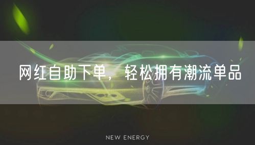网红自助下单，轻松拥有潮流单品
